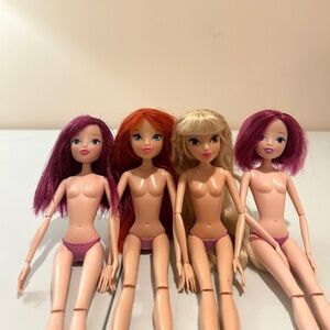 Jakks Pacific Winx Dolls Lot of 4